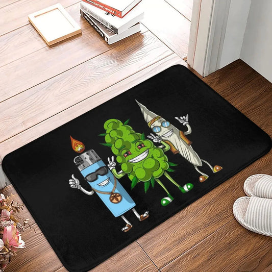 Charming Weed-Themed Doormat – Perfect for Your Front Porch!